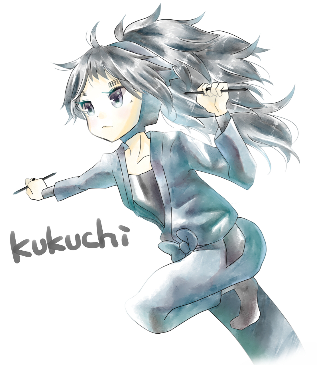 おいもす Ipadでクリスタ練習 水彩塗りリベンジ 駄目でした 久々知兵助 Handon Club