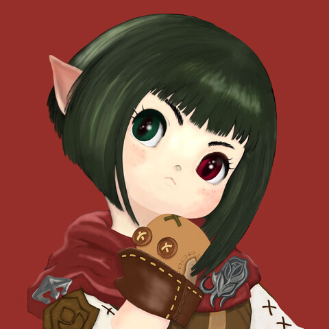 お絵かき ララフェル プレーンフォーク